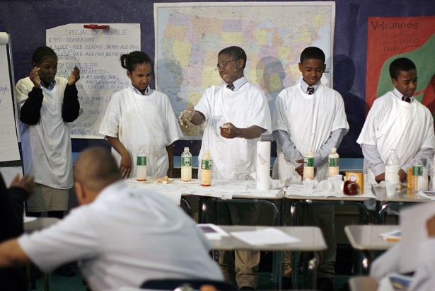Students at Harlem Village Academy Charter School