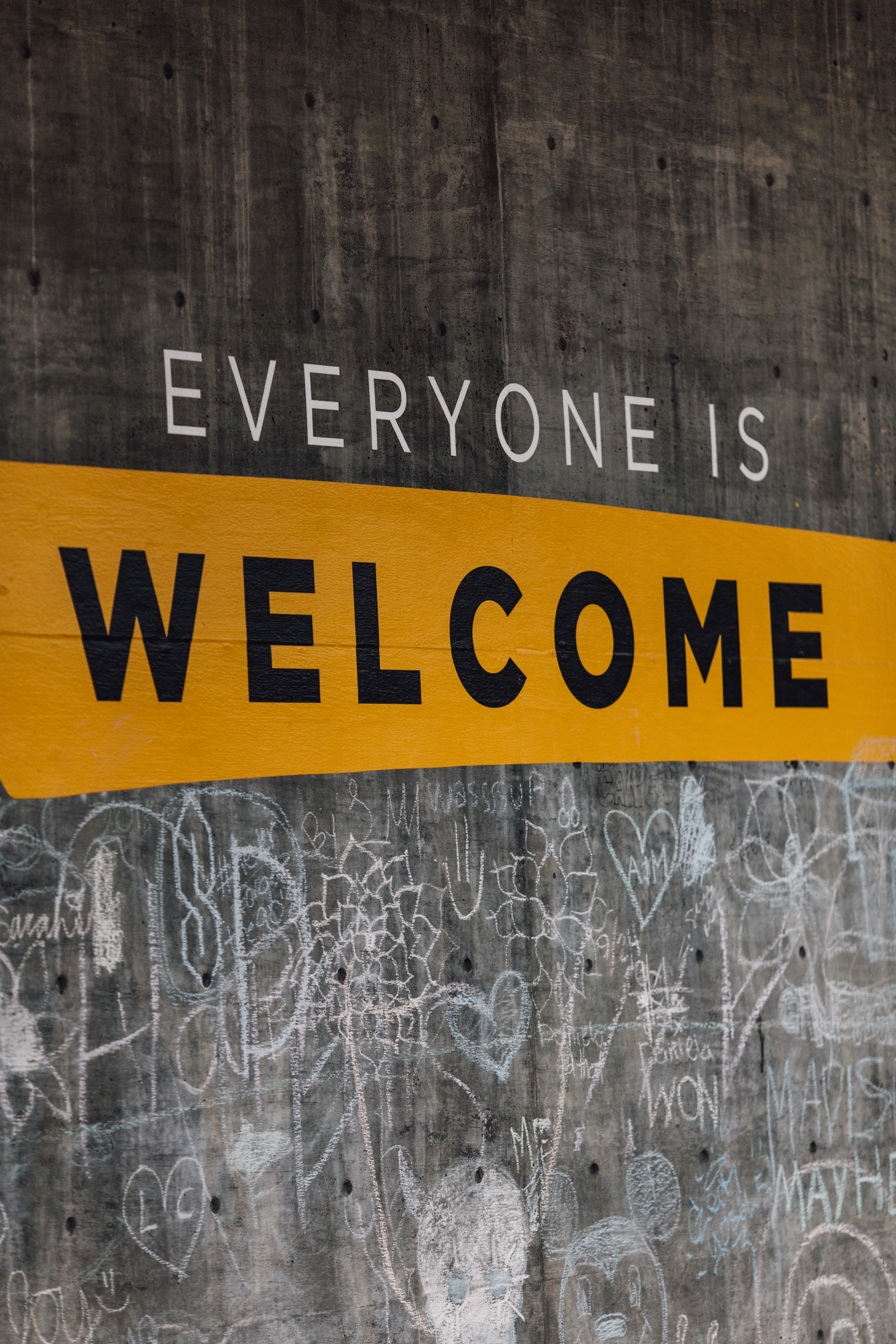 ‘Everyone is Welcome’ signage