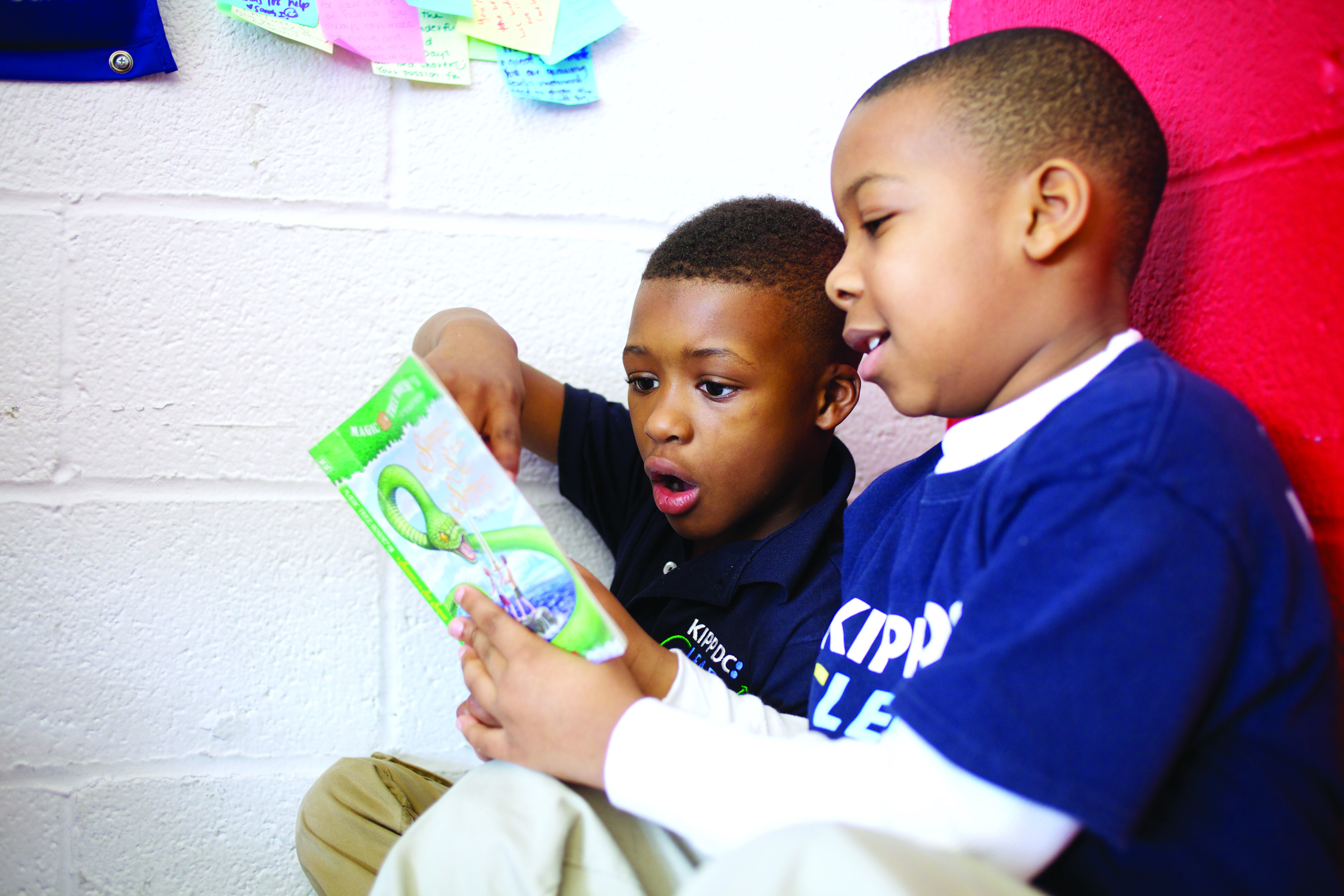 KIPP students reading