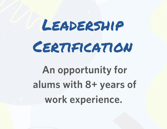 Alumni Leadership Certification description